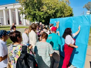 На центральной  площади г.Навашино  состоялся памятный митинг-реквием «Жить»