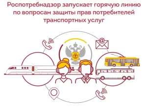 Роспотребнадзор запускает горячую линию по вопросам защиты прав потребителей транспортных услуг