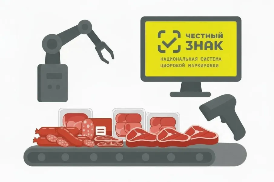 Информация для  участников оборота мясной продукции о введении поэтапной маркировки товаров с 01 марта 2026 года